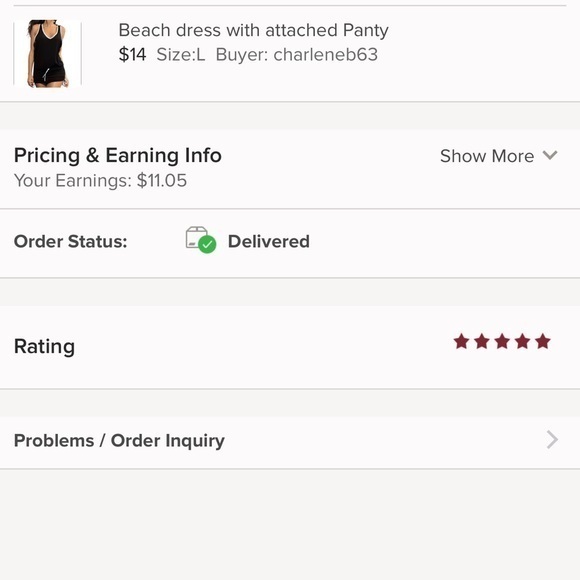 Beach dress with attached Panty - Picture 9 of 12